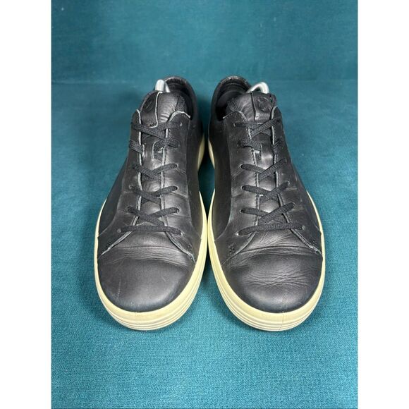 ECCO Soft 7 Black Leather Low Top Sneakers Men’s Size 10-10.5 US EU 44 main image 6